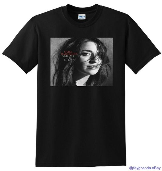 

sara bareilles t shirt admidst the chaos vinyl cd cover small medium  xl, White;black
