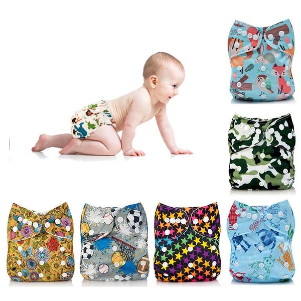 

cloth diapers eco-friendly diaper waterproof baby reusable cute cartoon leak-proof swim nappy for children fit 3-15 kg dropship