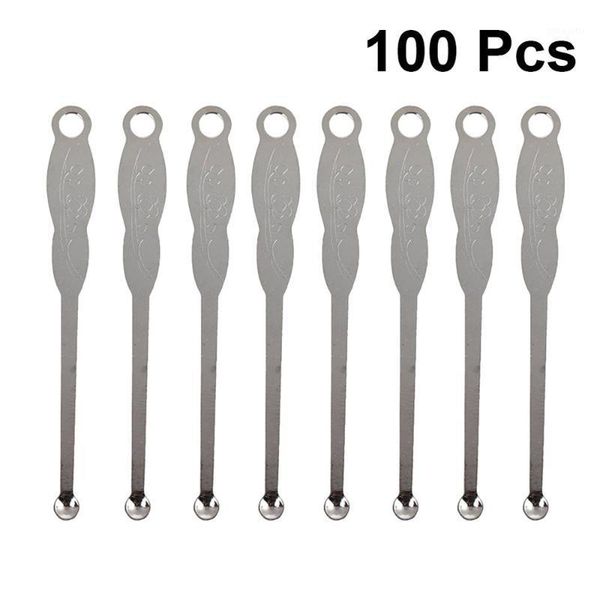 

100pcs portable ear wax remover pick cleaner stainless steel scoop spoon durable for home1