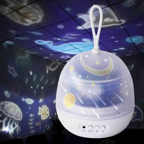 

star projector night light baby toys girl music dream bedroom full of stars