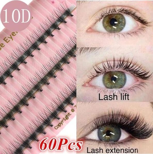 

60knots/case 10d mink individual faux eye lashes professional fake grafting cilias makeup natural false eyelash extension makeup1