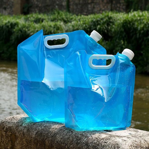 

hydration packs 5l/10l water bags outdoor portable container foldable bag camping collapsible drinking cooking carrier car campÂ tank