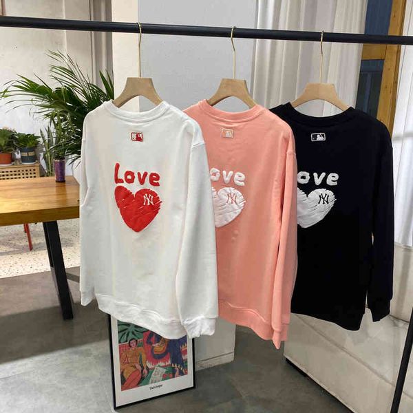 

sweatshirts york yank spring element love foaming couple's sweater cartoon sweet terry round neck friend's sweater, Black