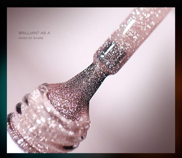 

nail polish 8ml glitter sequins gel permanent rose gold semi hybrid art diy design varnish