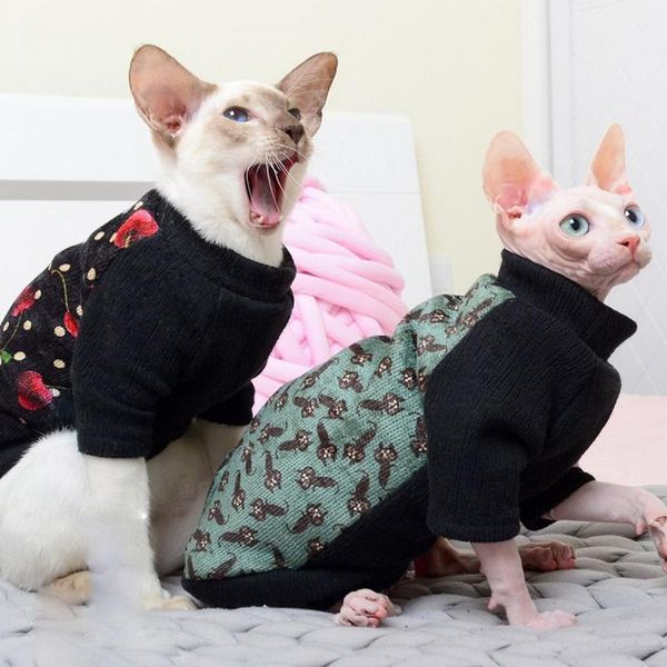 

cat costumes clothes winter warm soft hoodies sphynx pullover puppy dog pet dogs sweater clothing for cats