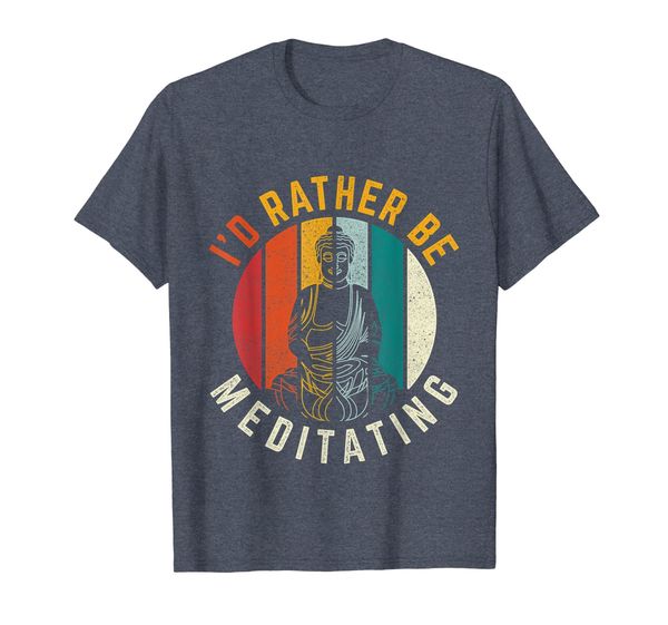 

I'd Rather Be Meditating T-Shirt Funny Yoga Meditation Tee, Mainly pictures