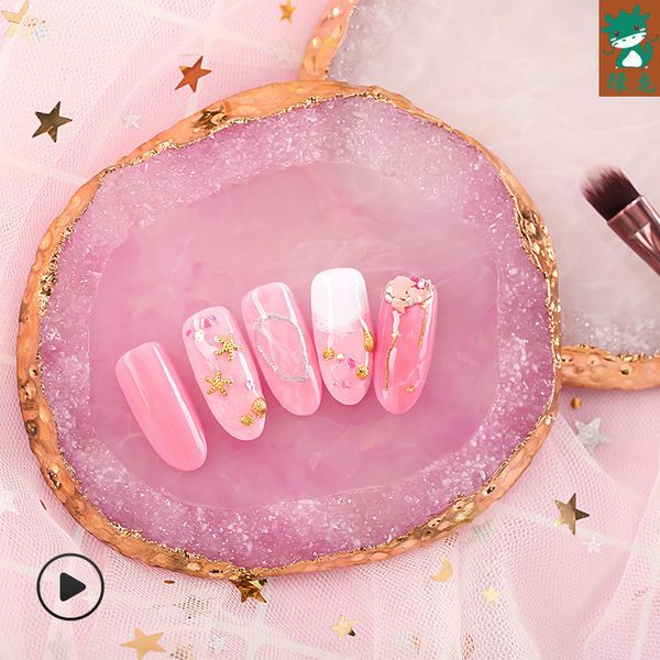 

penh phnom resin crystal agate color palette nail piece display tool