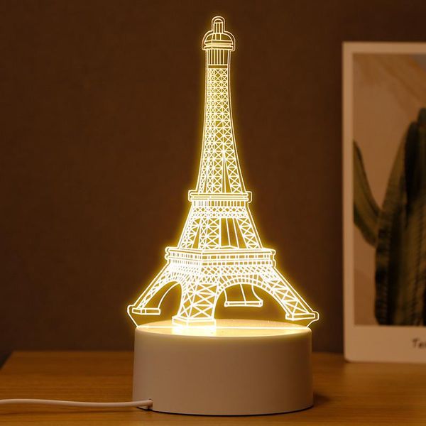 

night lights 3d lamp acrylic usb led neon sign xmas christmas decorations for home bedroom birthday decor wedding gifts