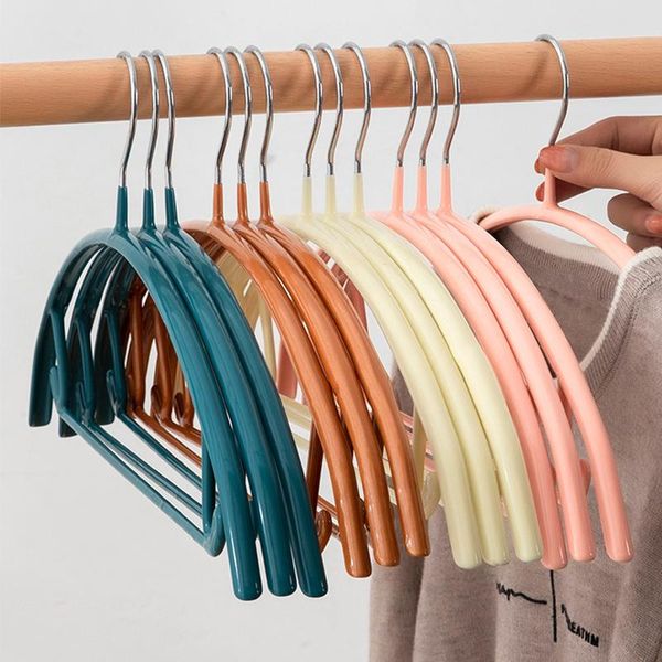 

hangers & racks 5pcs clothes aluminium alloy coat anti-slip drying rack wardrobe organizer clothing storage