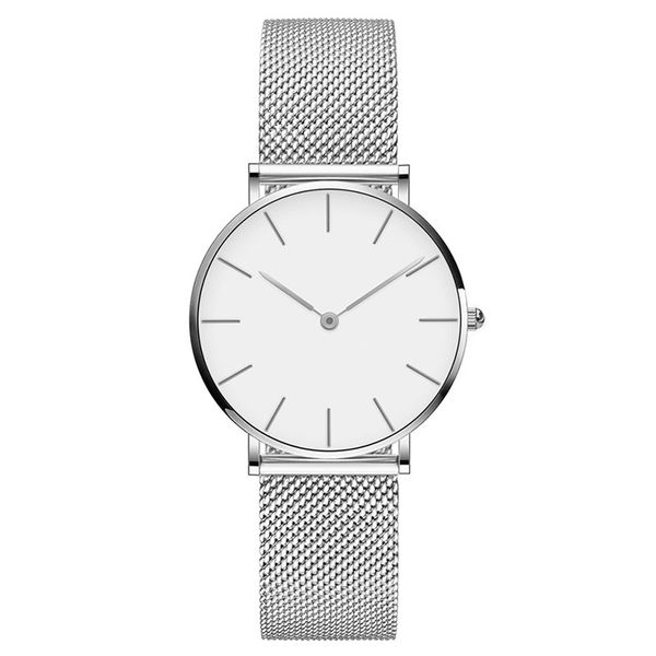 

ladies watch quartz watches 36mm fashion classic business women atmosphere wristwatches stainless steel wristwatch case boutique, Silver