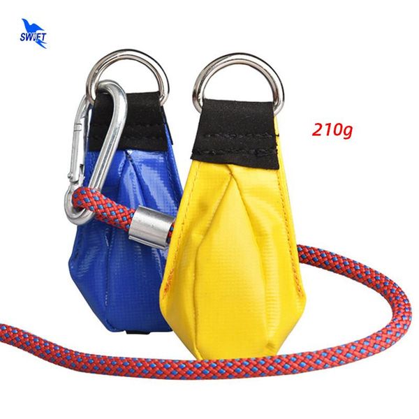 

cords, slings and webbing outdoor climbing tree 500d waterproof coating rope throwing bag 210g stainless steel beads filling rescue thrower