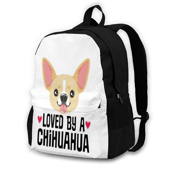 

backpack chihuahua backpacks polyester fitness runner pattern novelty bags