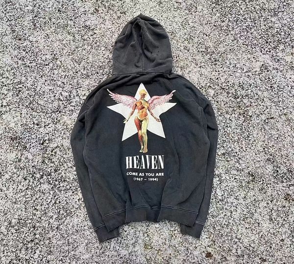 Erkek Hoodie Yanlış Algı Vintage Tasarımcı Yazdırma Hoodies Tişörtü Erkekler Yüksek Kalite Yenilik Polar Kazak Moda Hip Hop Tops