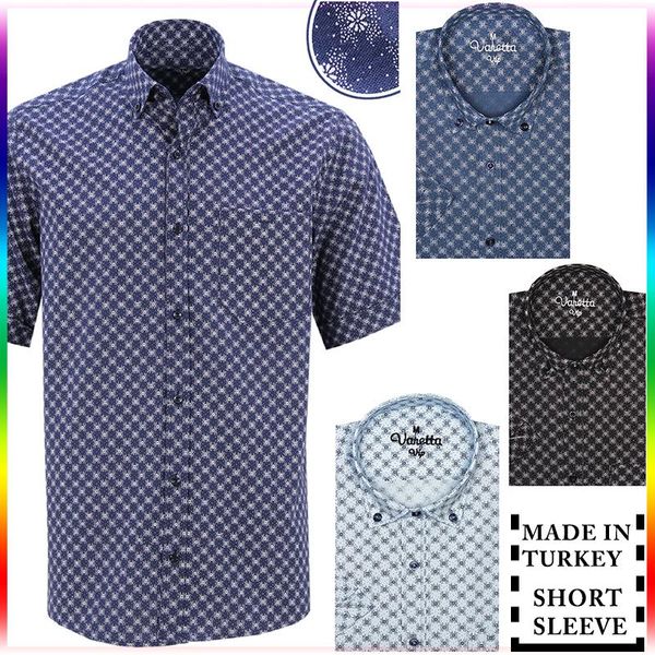 

men's casual shirts summer printed short sleeve mens shirt brand hawaiian 2021 fashion beach dress turkey varetta, White;black
