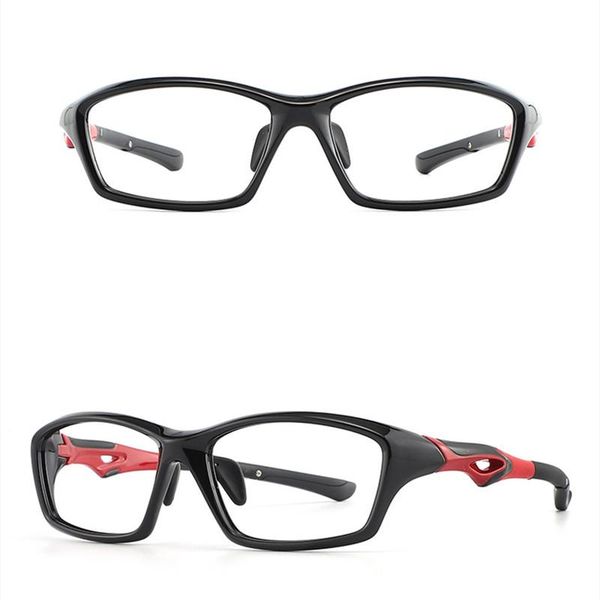 

fashion sunglasses frames tr90 two-tone sports goggles men's lightweight fashionable spectacle simple and flexible myopia eyeglasses 51, Black