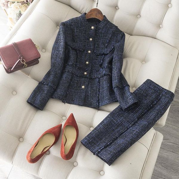 

women's jackets fashion sense light luxury knitting small fragrance suit products in early spring, Black;brown