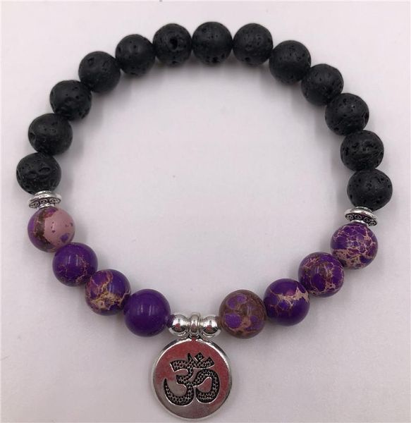 

jewelry gifts couple bracelets & bangles 8mm beads stone bracelet men pendants charms for women pulseras beaded, strands, Black