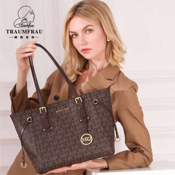 

hbp fashion french mkj women's bag mother tote bag advanced sense commuting leather one shoulder hand large capacity