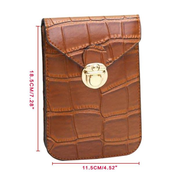 

duffel bags 066f mini cell cellphone pouch pu leather wild style with belt buckle retro casual women crocodile shoulder