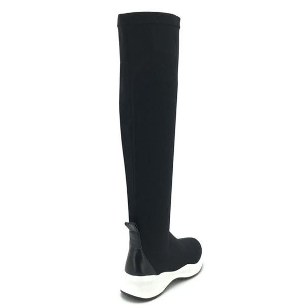 

boots soft comfortable black ladies casual shoe long winter knee women