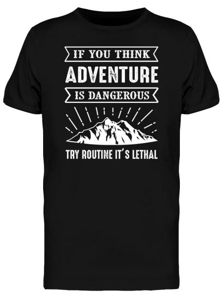 

routine is lethal tee men's -image by shutterstock, White;black