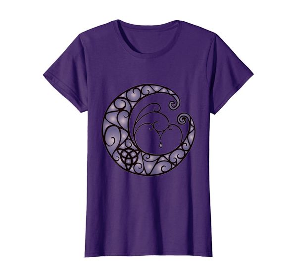 

Triquetra Moon Witches Wiccan Pagan Spiritual Ladies T shirt, Mainly pictures