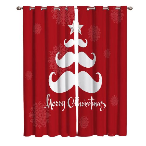 

curtain & drapes christmas white beard home decor window curtains bedroom kitchen panel for living room