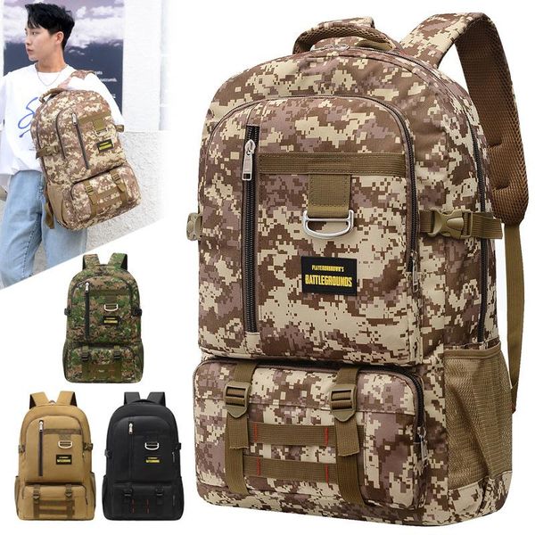 

backpack 50l nylon tactical military waterproof army rucksack outdoor camping hiking fishing large capacity bags