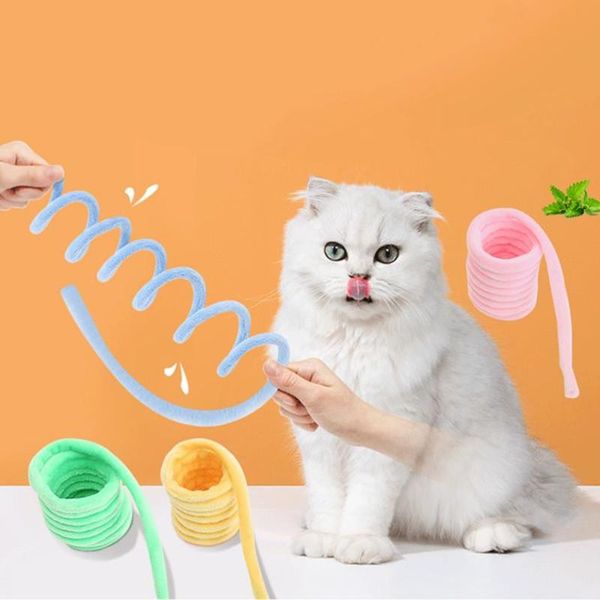 

cat toys playing spring pet supplies catnip plush toy scratching rolling cute wide durable heavy gauge