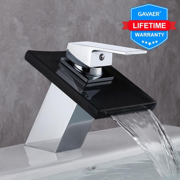 

bathroom sink faucets gavaer cold faucet waterfall single lever chrome brass and basin taps contemporary