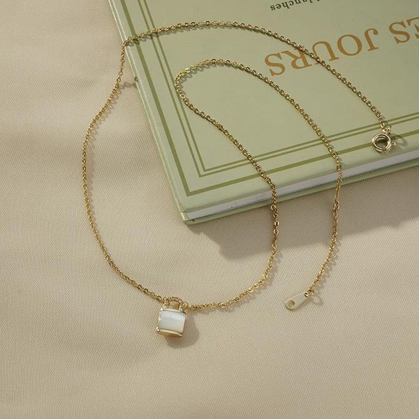 Anhänger Halsketten Kristall Umhängetasche Shell Halskette Für Frauen Ketten Halsband Schmuck Großhandel