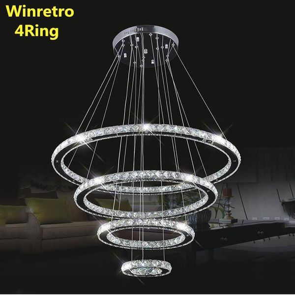 

modern crystal chandelier ring lustre led lighting ceiling chandeliers lights lamparas suspension lampen