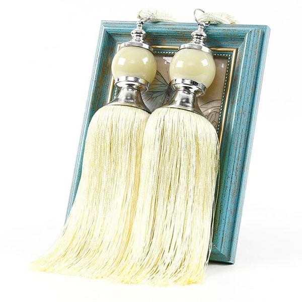 

other home decor 1 pair simple decorative all elegant hanging tie rope bandage diy holdbacks tassel beads bedroom curtain tieback