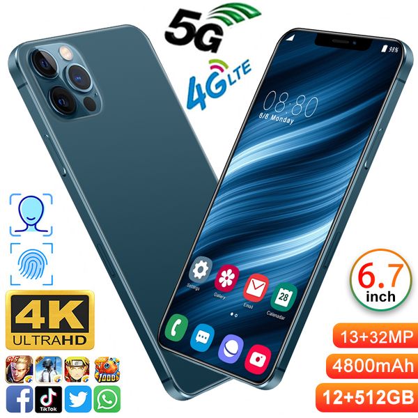 

2021 selling smartphone x30pro cell phones 12+512gb andriod 10.0 phone mtk6889 10 core 6800mah big battery 32+48mp smartphones 4g 5g lte