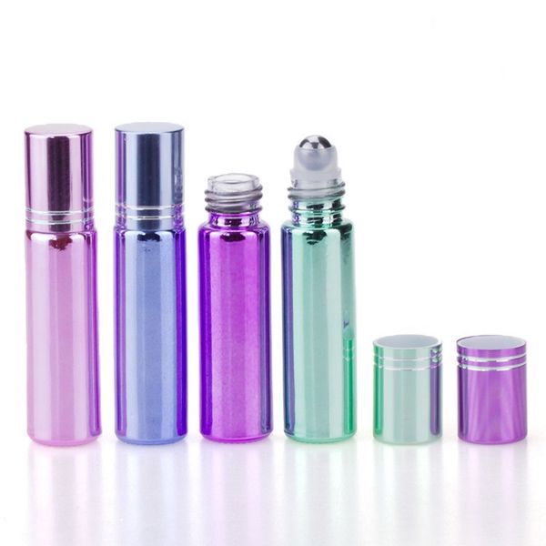 

10ml electroplated colorful ball bottles