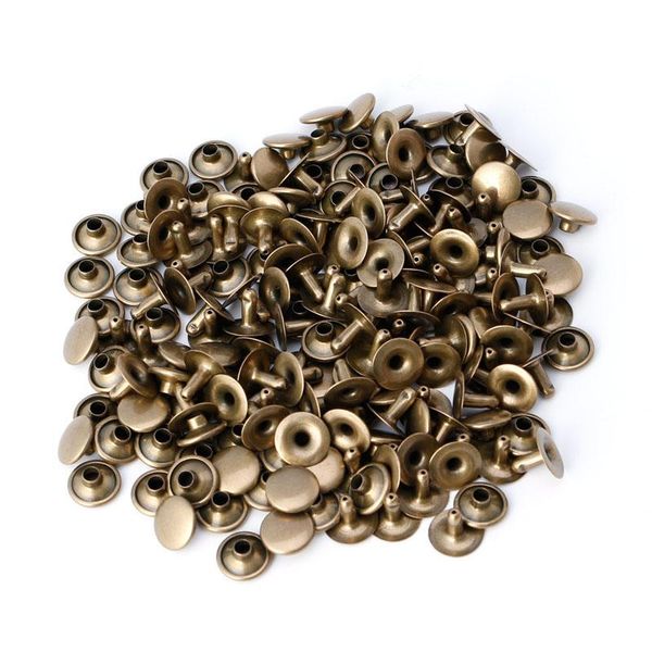 

professional hand tool sets 100x double cap rivet tubular metal leather craft repairs studs punk spike decor