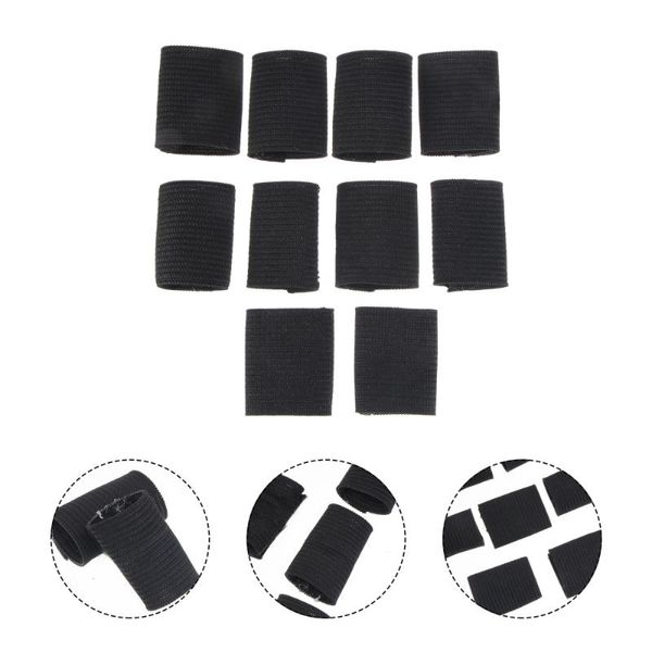 Поддержка запястья 10pcs Elastic Nylon Finger Deelve Professional Pegnestalls Защитные крышки растяжения для баскетбола Vo