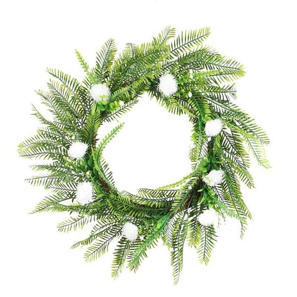 

decorative flowers & wreaths simulation fern leaves autumn garland wreath wooden vine decoration festival artificial plants flower door