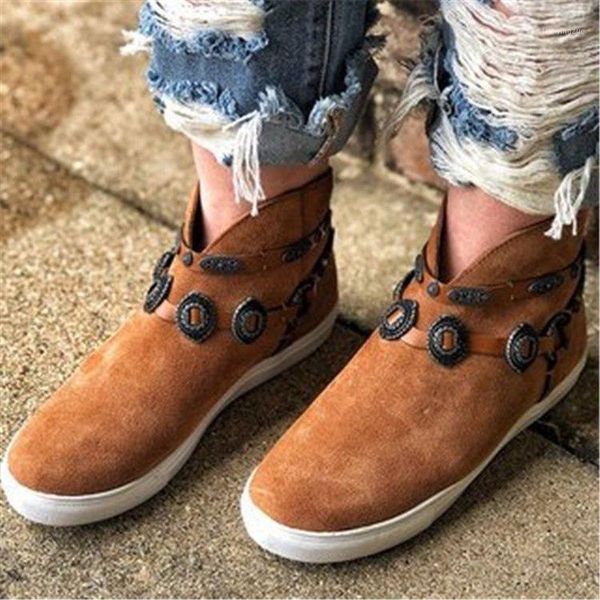 

boots women retro ankle pointed toe ladies rivet mixed color shoes female soft flcok casual boot botas mujer women's1, Black