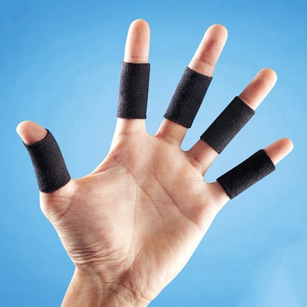 

wrist support 10pcs/set basketball stretchy protective finger covers professional protection volleyball joint co i4f9, Black;red