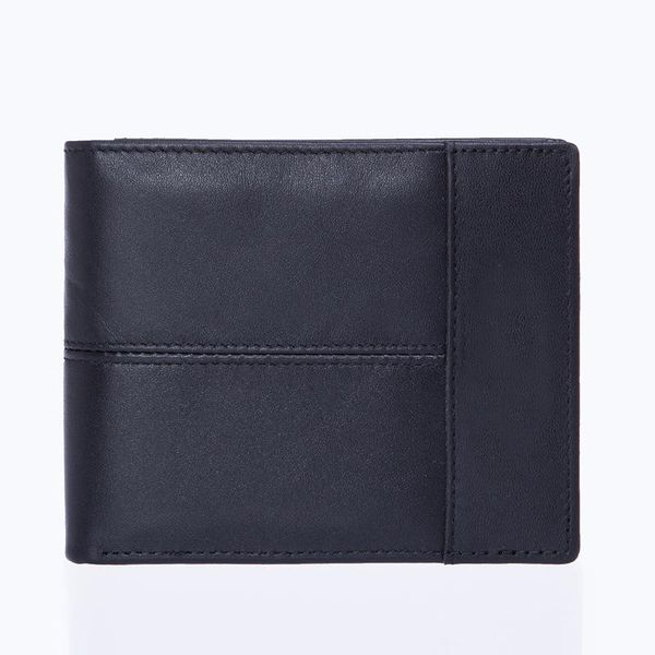 

arrival purse for men vintage genuine leather short wallet casual zipper coin pocket bags wallets, Red;black