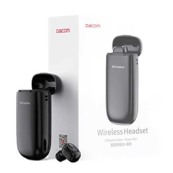 

Dacom K6E Mono Cordless Ear Earbuds Hidden Invisible Earpiece Micro Mini Wireless Headset Bluetooth Earphone Headphone for Phone