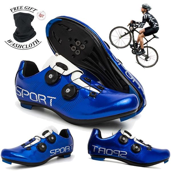 

ultralight bicycle shoes mountain bike self-locking outdoor sports racing road spd non-slip shoe cycling footwear, Black