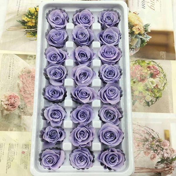 

decorative flowers & wreaths preserved rose flower immortal 2-3cm diameter mothers day gift eternal life material box level b1