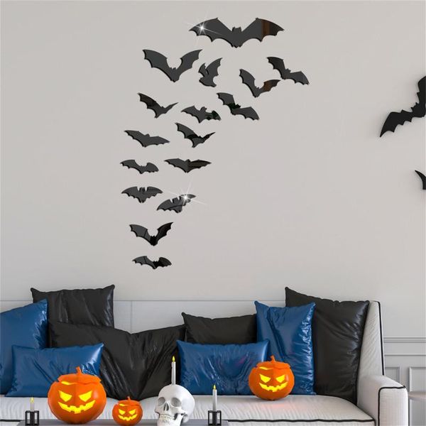 

window stickers halloween pumpkin wall decoration acrylic self adhesive diy kitchen bathroom sticker kids room decor