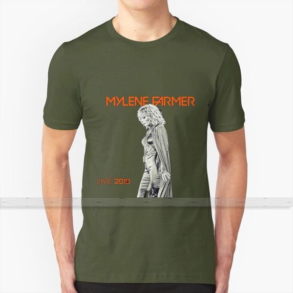 

mylene farmer women print men tees 100% cotton cool 5xl 6xl, White;black