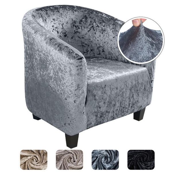 

velvet elastic bathtub armchair sofa cover dustproof protector washable quality furniture slipcover for el home seat chair covers