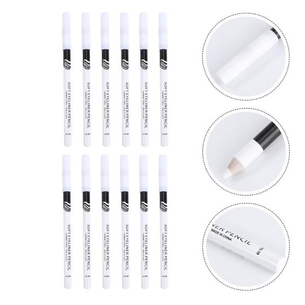

eyeliner 12pcs highlighter pen eyeshadow pencil white makeup