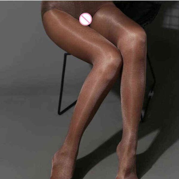

shengrenmei tights shine stockings lady women ultra-thin invisible pantyhose sheer crotchless bling tights medias de mujer y1130, Black;white