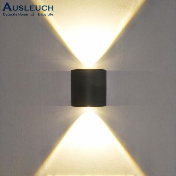 

simple wall lamp led dual head ip65 waterproof 6w indoor and outdoor sconce bedroom living room courtyard exterior entrance